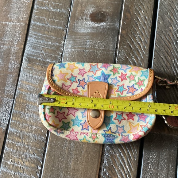 Vintage Y2K Multicolored Dooney & Burkey Leather Wristlet - Picture 9 of 10